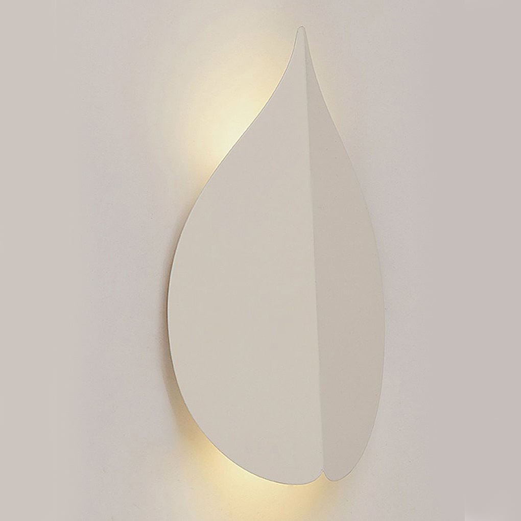 Modern Leaf Shaped LED Wall Sconce Minimalist Acrylic Iron Light for Living Room Bedroom