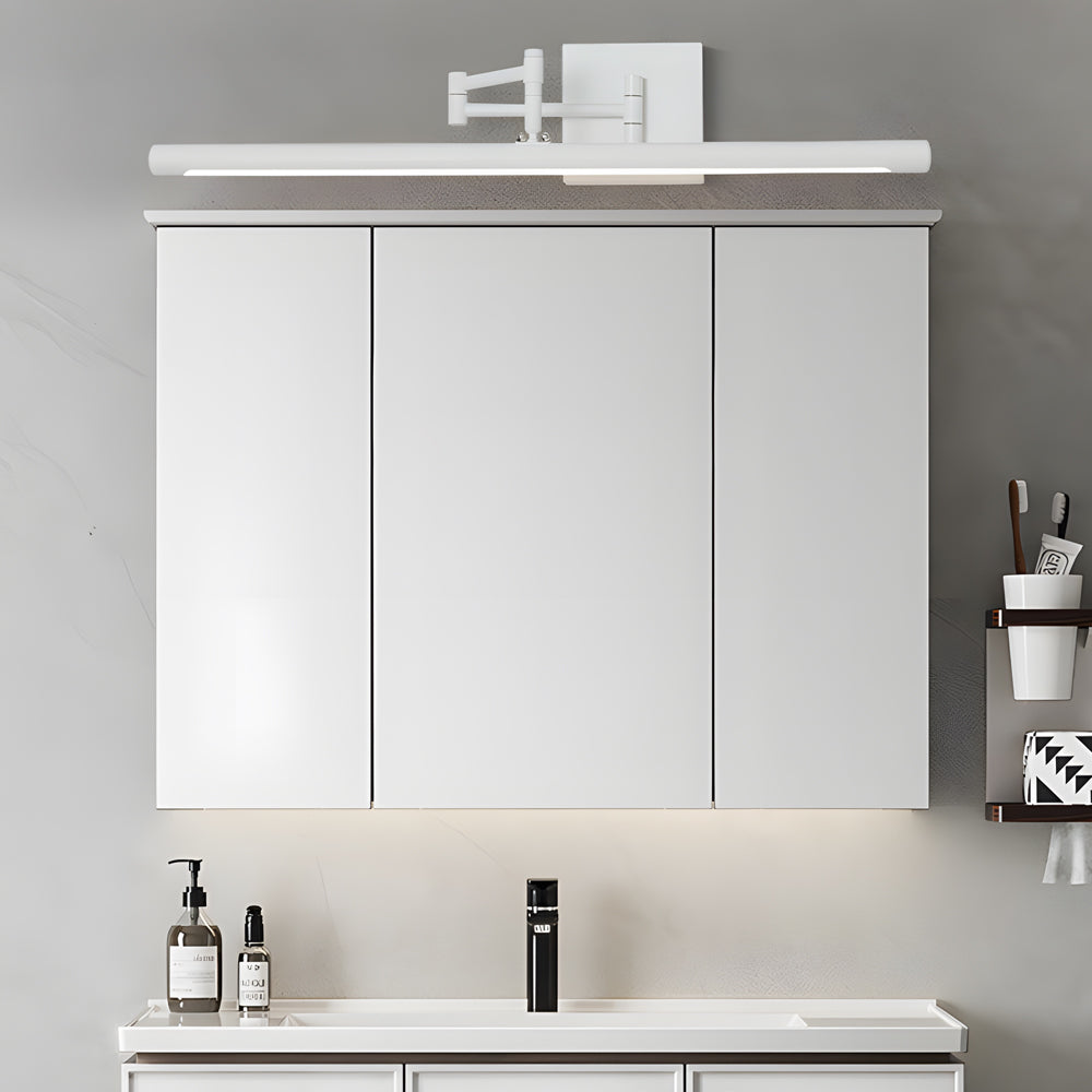Modern LED 40 Inch Bathroom Vanity Light Bar with Adjustable Swing Arm and Matte Finish