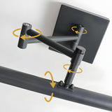 Modern LED 40 Inch Bathroom Vanity Light Bar with Adjustable Swing Arm and Matte Finish