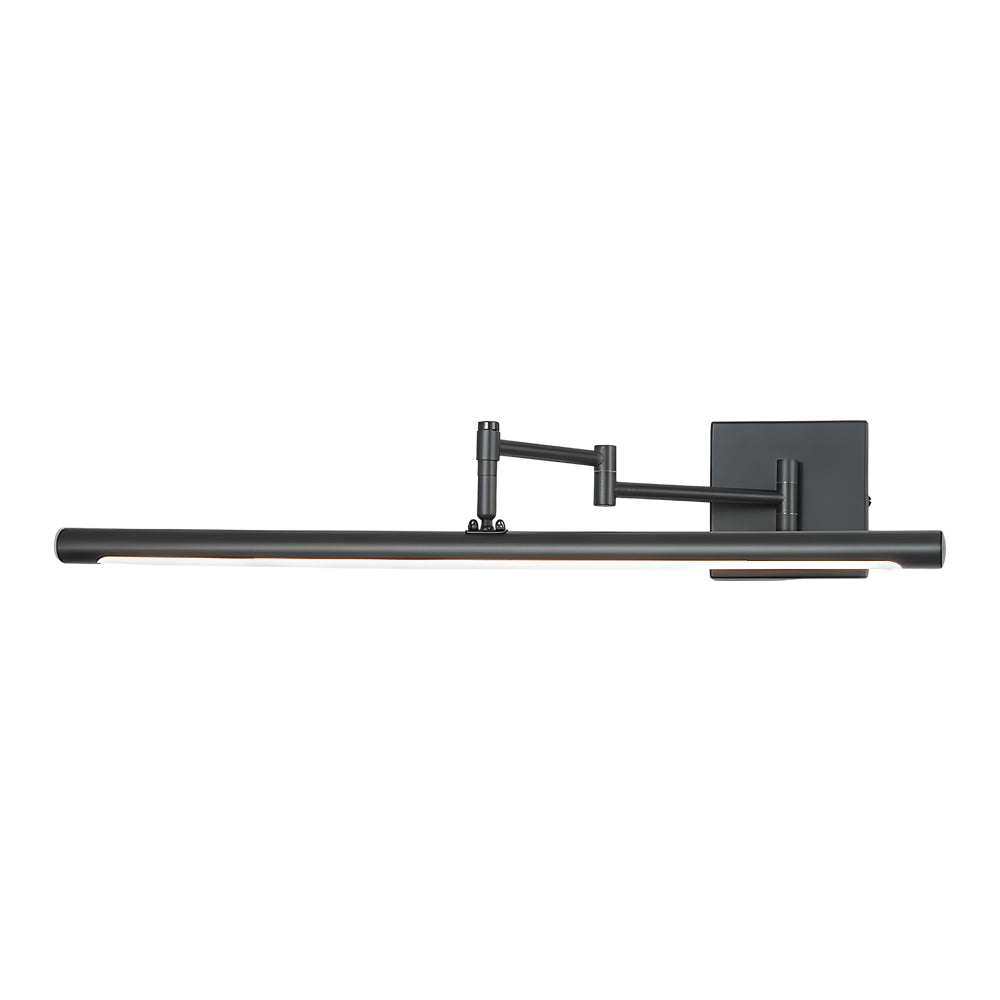 Modern LED 40 Inch Bathroom Vanity Light Bar with Adjustable Swing Arm and Matte Finish