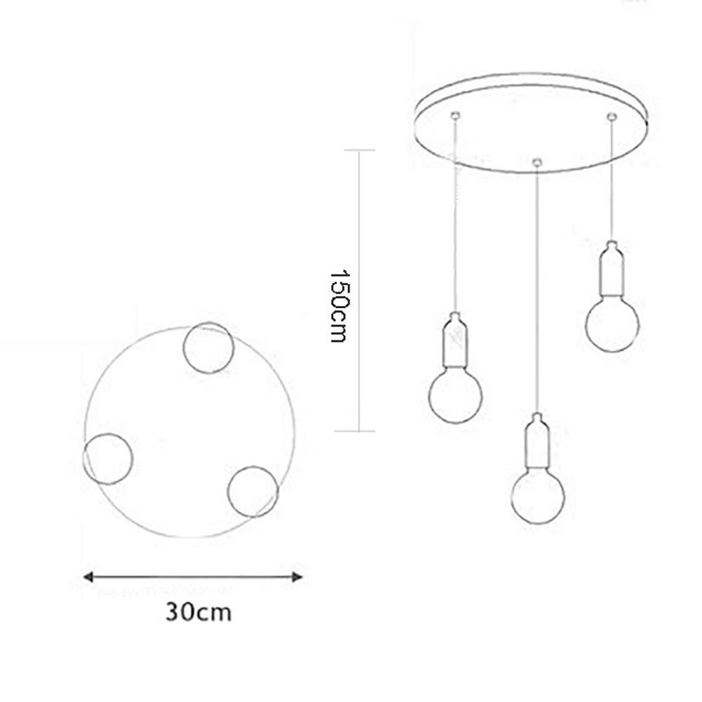 Modern LED Acrylic Bubble Globe Pendant Light Gold Hanging Island Lamp Fixture