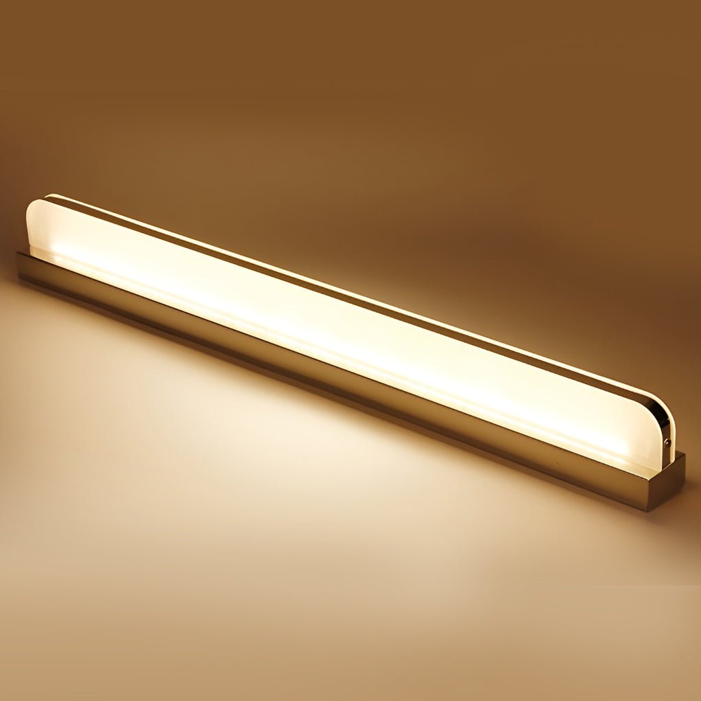 Modern LED Bathroom Vanity Light with Dual Directional Wall Mounted Iron Panel and Acrylic Shade