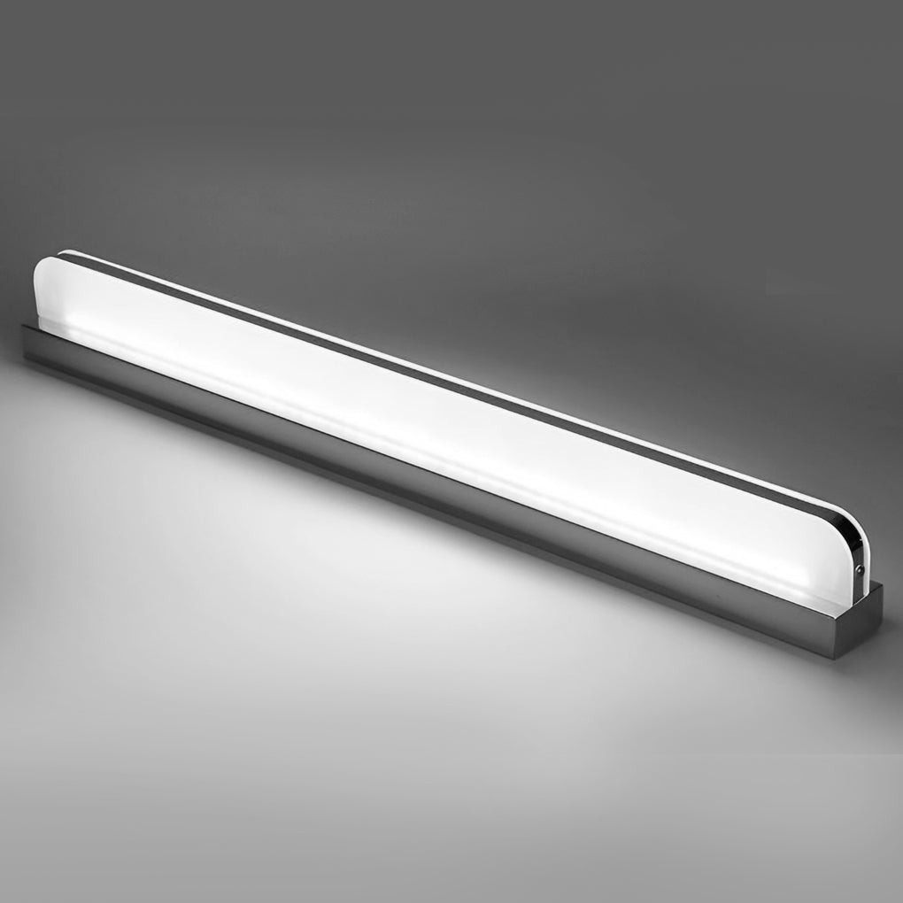 Modern LED Bathroom Vanity Light with Dual Directional Wall Mounted Iron Panel and Acrylic Shade