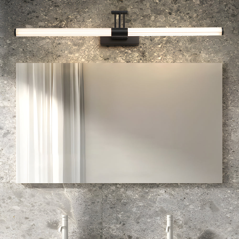 Modern LED Bathroom Vanity Light with Foldable Dual Adjustable Swing Arms and 360 Degree Illumination