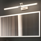 Modern LED Bathroom Vanity Light with Foldable Dual Adjustable Swing Arms and 360 Degree Illumination