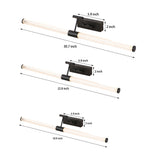 Modern LED Bathroom Vanity Light with Foldable Dual Adjustable Swing Arms and 360 Degree Illumination
