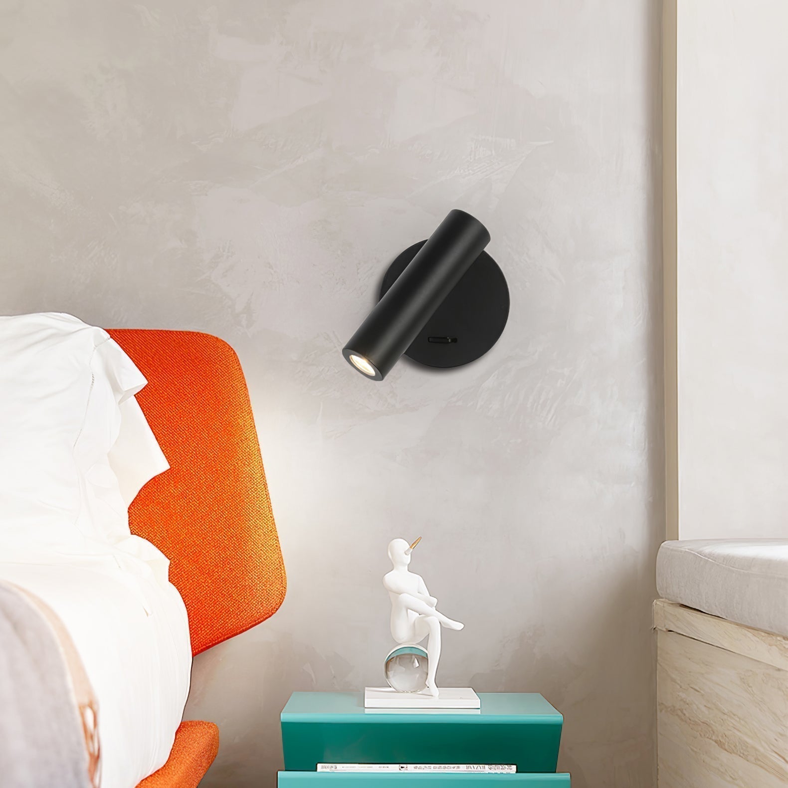 Modern LED Bedside Reading Lamp Wall Mounted Sconce for Bedroom and Living Room