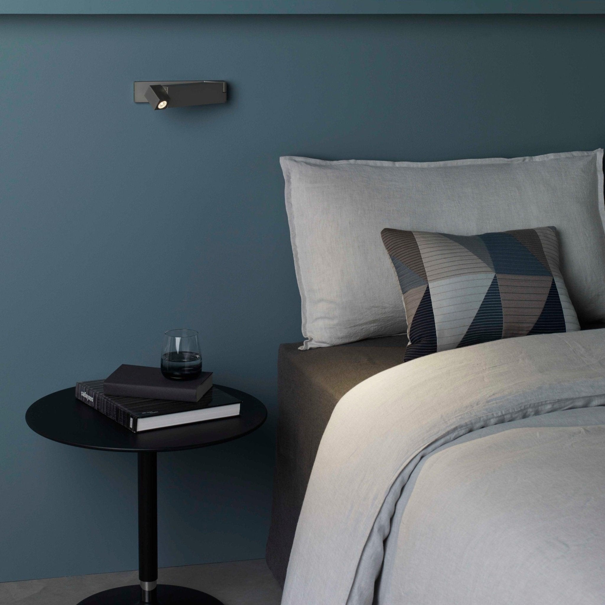 Modern LED Bedside Reading Wall Light with Pull Out Switch and Adjustable Sconce