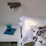 Modern LED Bedside Reading Wall Light with Pull Out Switch and Adjustable Sconce