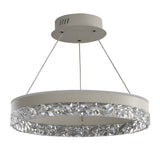Modern LED Circular Ring Chandelier Three Step Dimming Pendant Light for Kitchen Island