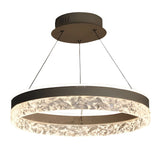 Modern LED Circular Ring Chandelier Three Step Dimming Pendant Light for Kitchen Island