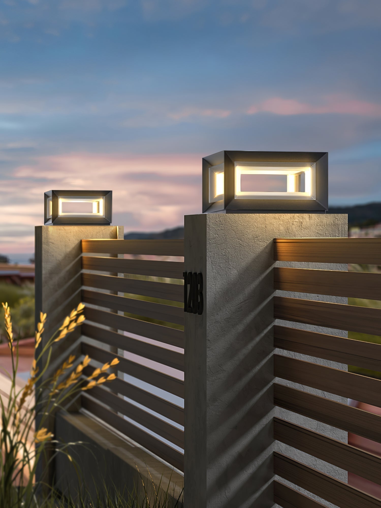 modern-led-cube-outdoor-post-light-waterproof-ip65-garden-pillar-column-lamp