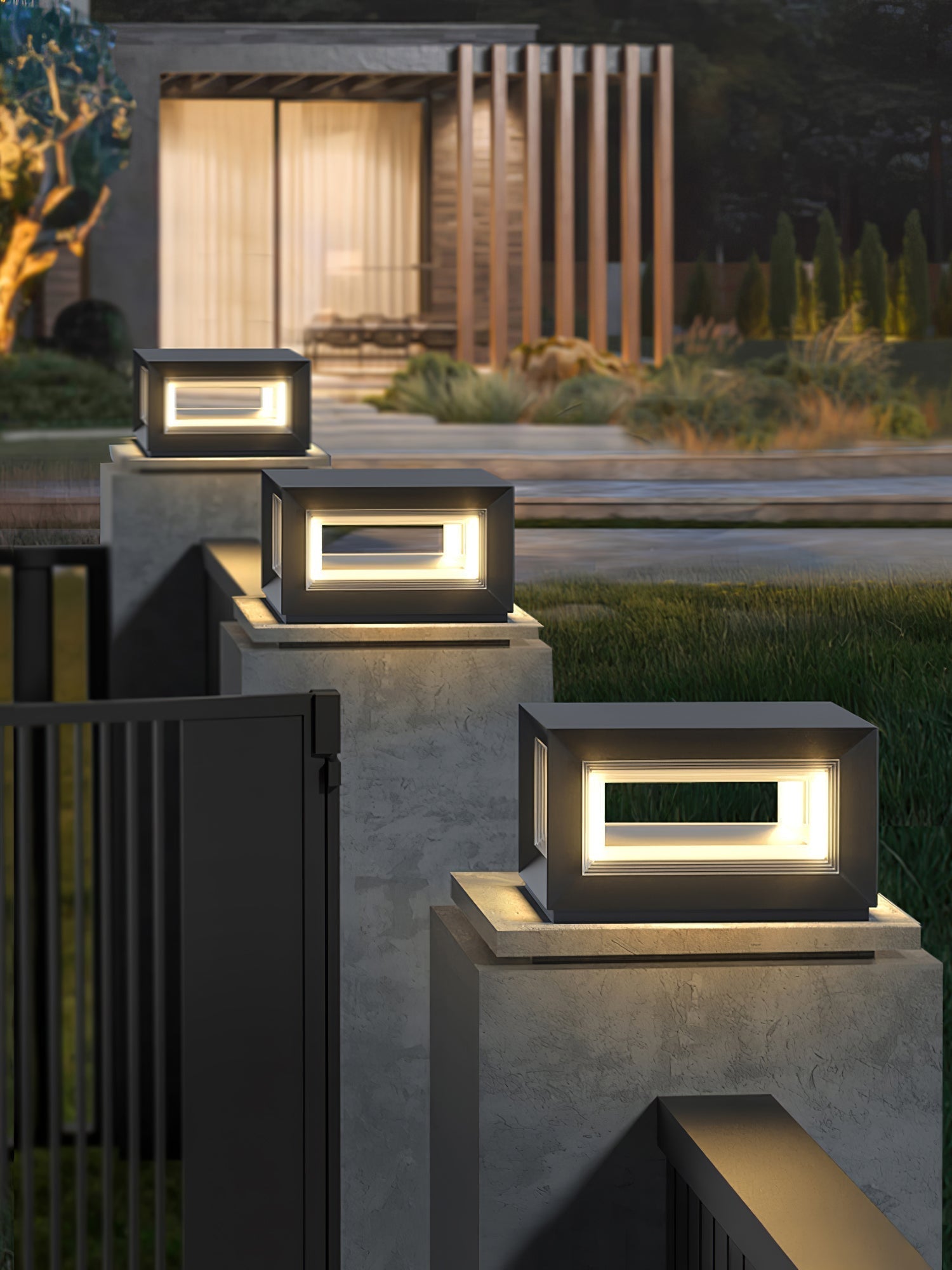 modern-led-cube-outdoor-post-light-waterproof-ip65-garden-pillar-column-lamp