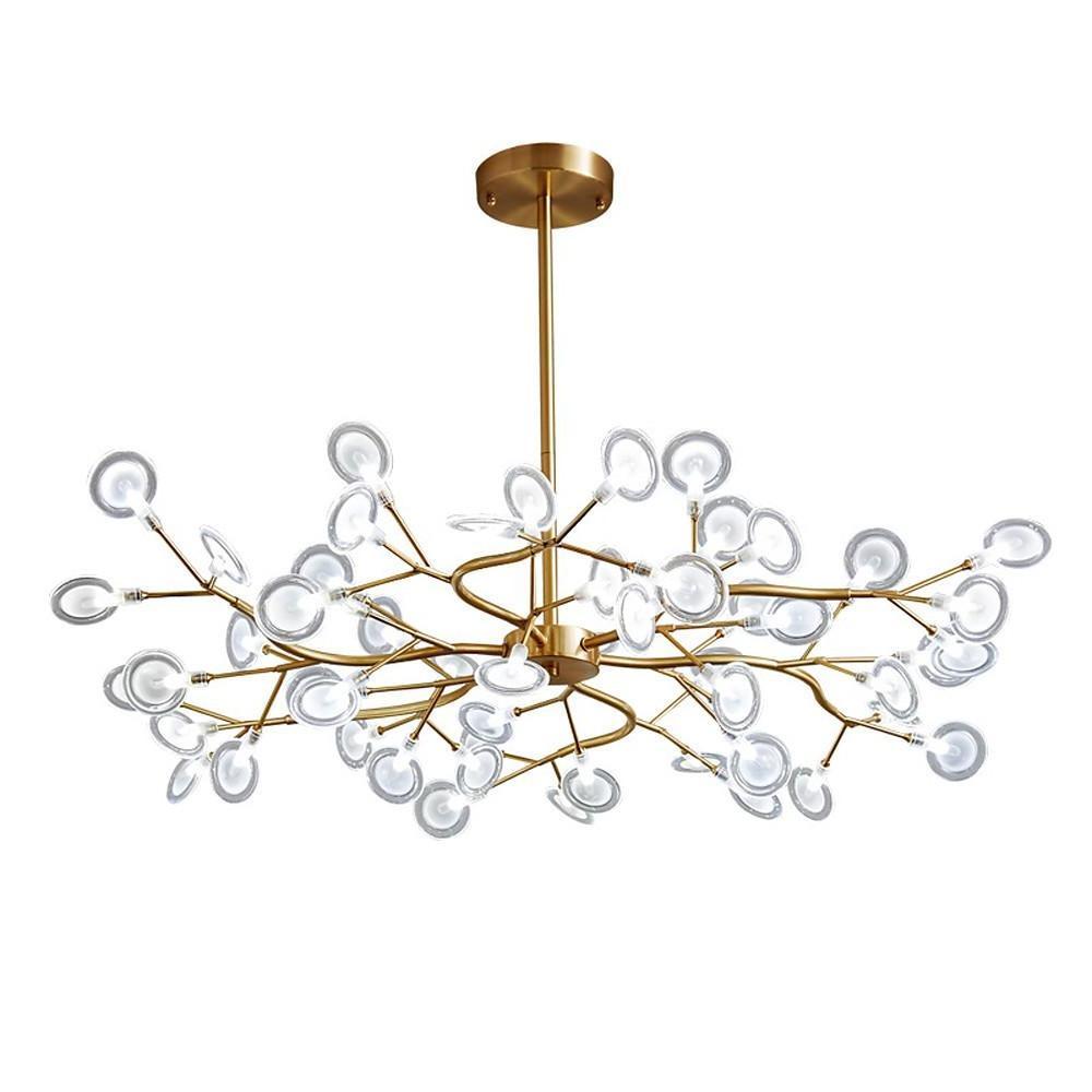Modern LED Firefly Sputnik Chandelier Artistic Branch Ceiling Light for Living Room and Bedroom