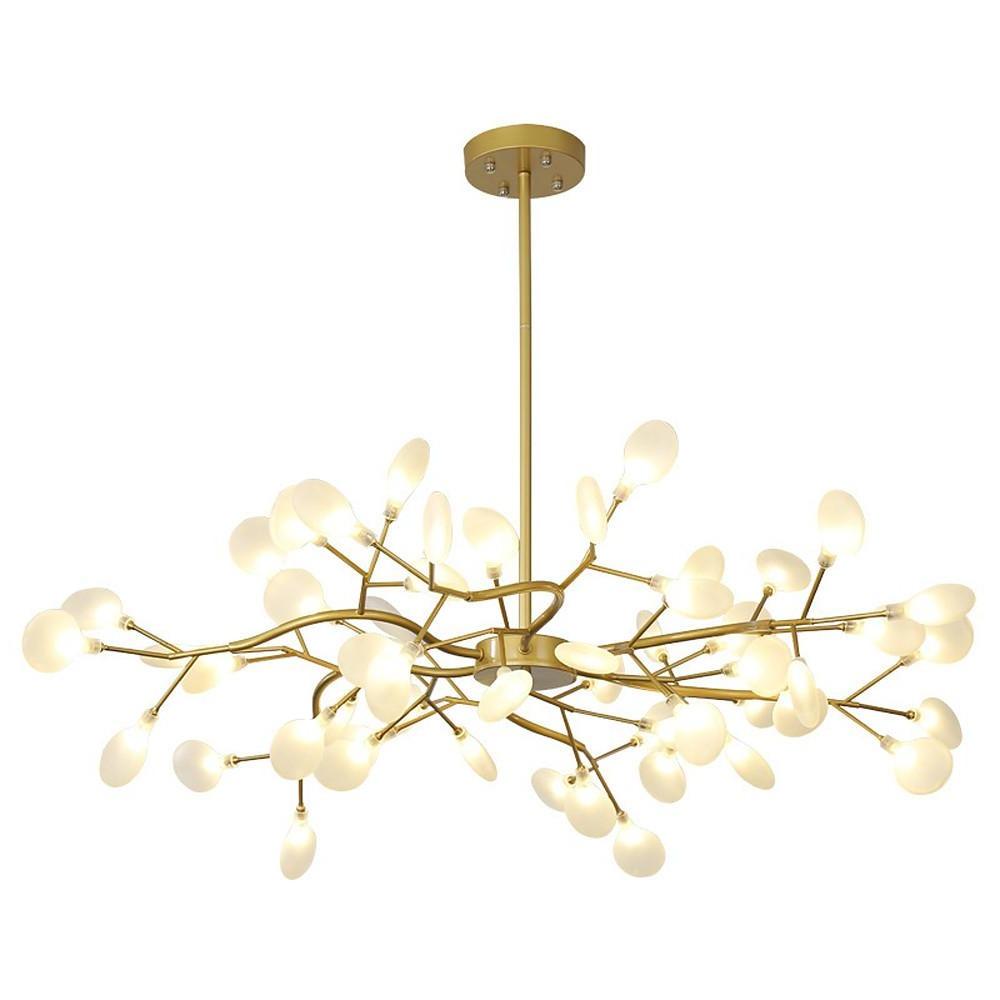 Modern LED Firefly Sputnik Chandelier Artistic Branch Ceiling Light for Living Room and Bedroom