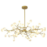 Modern LED Firefly Sputnik Chandelier Artistic Branch Ceiling Light for Living Room and Bedroom