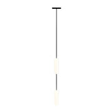 Modern LED Frosted Tube Multi Light Cluster Pendant for Staircase High Ceiling Lighting