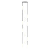 Modern LED Frosted Tube Multi Light Cluster Pendant for Staircase High Ceiling Lighting