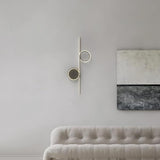 Modern LED Intertwined Ring Wall Sconce Rhythmic Circular Line Lighting Fixture