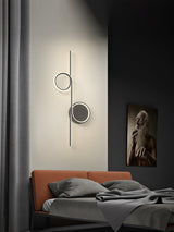 Modern LED Intertwined Ring Wall Sconce Rhythmic Circular Line Lighting Fixture