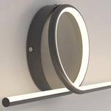 Modern LED Intertwined Ring Wall Sconce Rhythmic Circular Line Lighting Fixture
