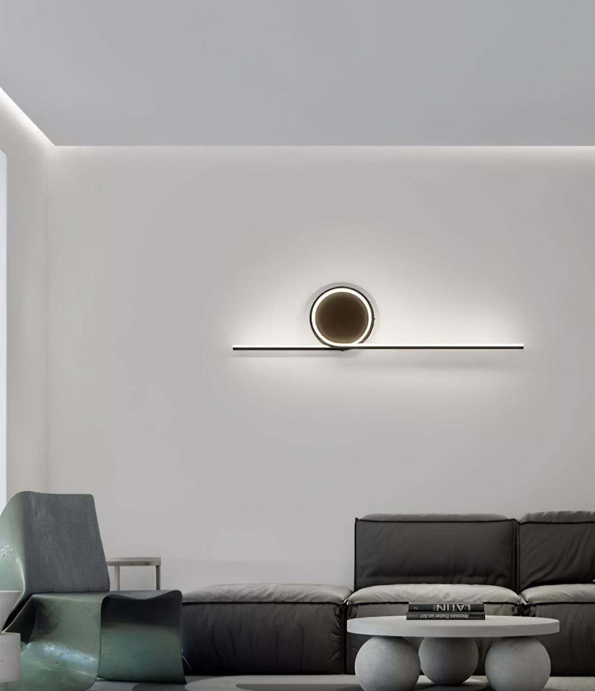 Modern LED Intertwined Ring Wall Sconce Rhythmic Circular Line Lighting Fixture