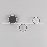 Modern LED Intertwined Ring Wall Sconce Rhythmic Circular Line Lighting Fixture