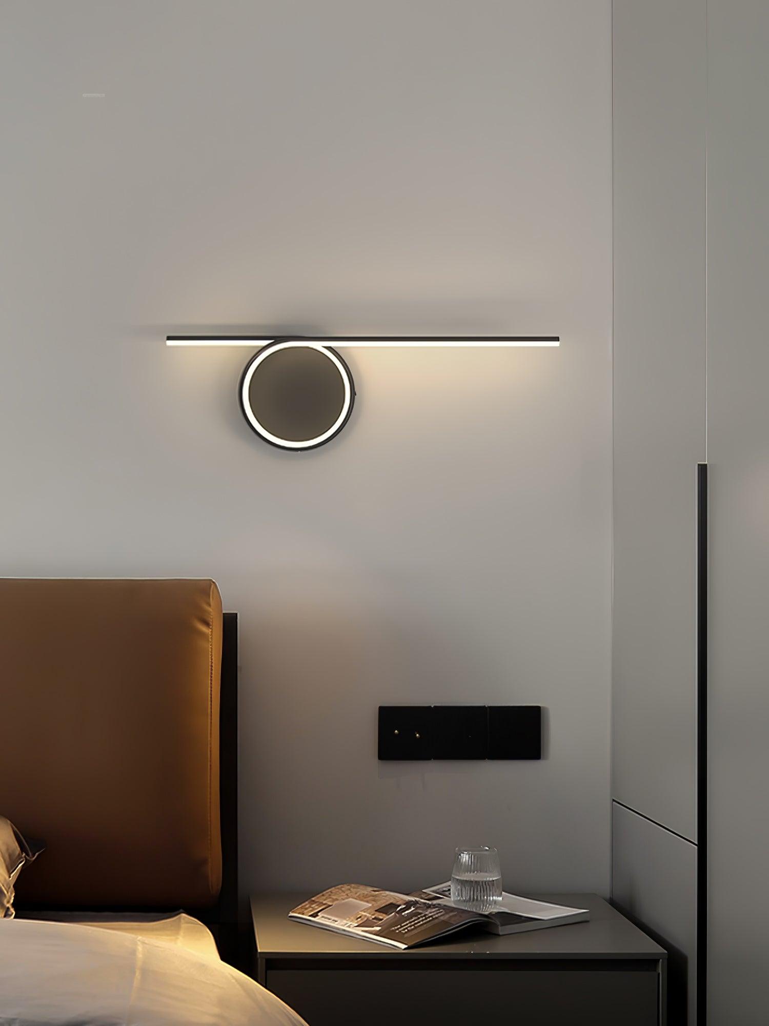Modern LED Intertwined Ring Wall Sconce Rhythmic Circular Line Lighting Fixture