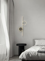 Modern LED Intertwined Ring Wall Sconce Rhythmic Circular Line Lighting Fixture