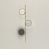 Modern LED Intertwined Ring Wall Sconce Rhythmic Circular Line Lighting Fixture