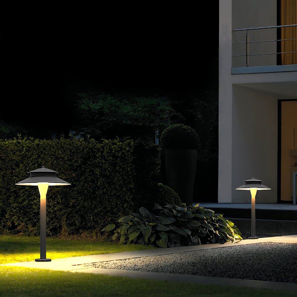Modern LED Landscape Bollard Light Waterproof Outdoor Pathway Lamp for Garden Lawn and Villa Driveways
