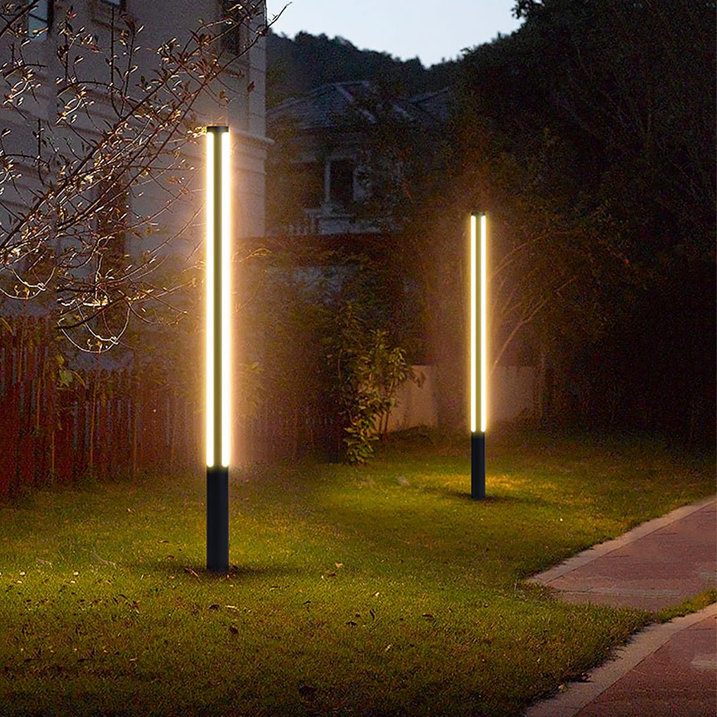 Modern LED Landscape Column Light Waterproof Outdoor Pole Lamp for Path Garden and Courtyard Decor