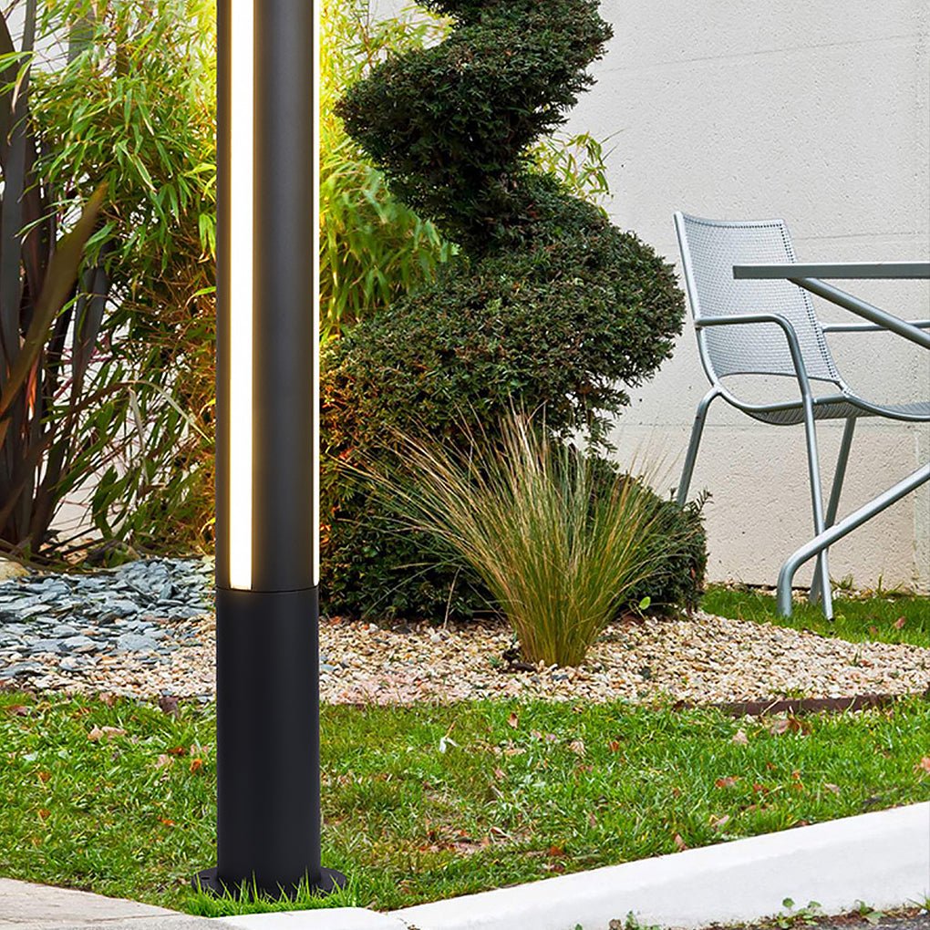 Modern LED Landscape Column Light Waterproof Outdoor Pole Lamp for Path Garden and Courtyard Decor