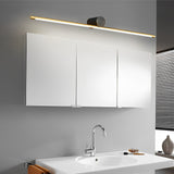 Modern LED Linear Bathroom Vanity Light with Copper Cylinder and Acrylic Bar