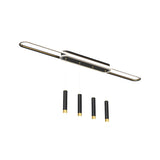 Modern LED Linear Pendant Light with Slender Cylindrical Lamps and Three Step Dimming