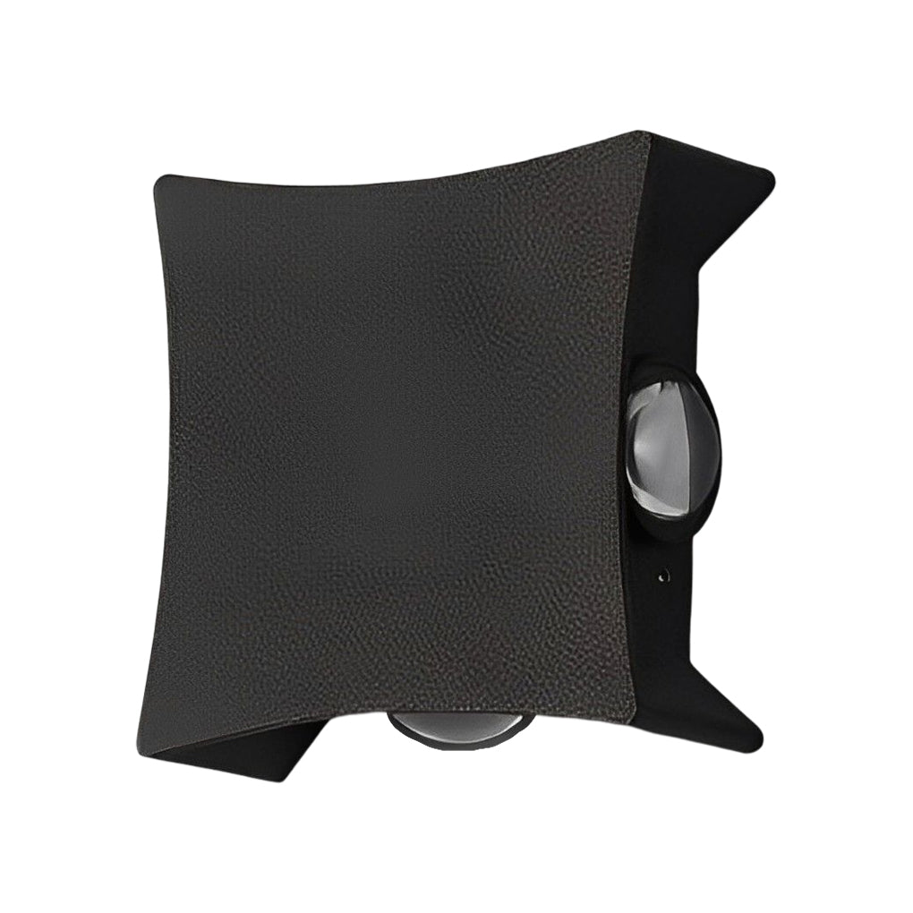 Modern LED Outdoor Facade Wall Light IP65 Waterproof Multidirectional Exterior Sconce in Black