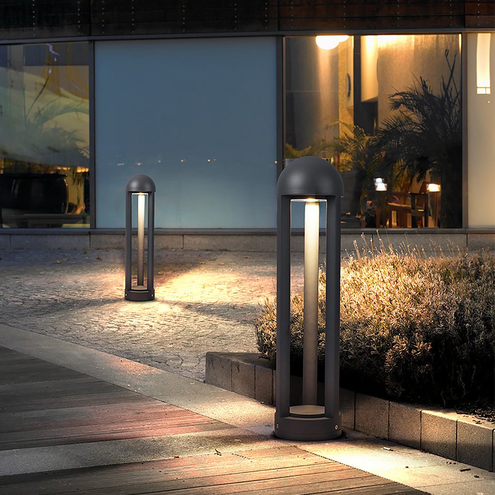 Modern LED Outdoor Landscape Path Light Waterproof Garden Bollard Lamp for Villa Courtyard