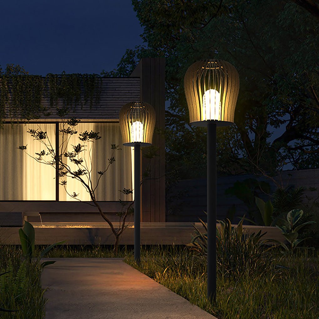 Modern LED Outdoor Landscape Post Light IP54 Waterproof Stainless Steel Garden Pathway Lamp