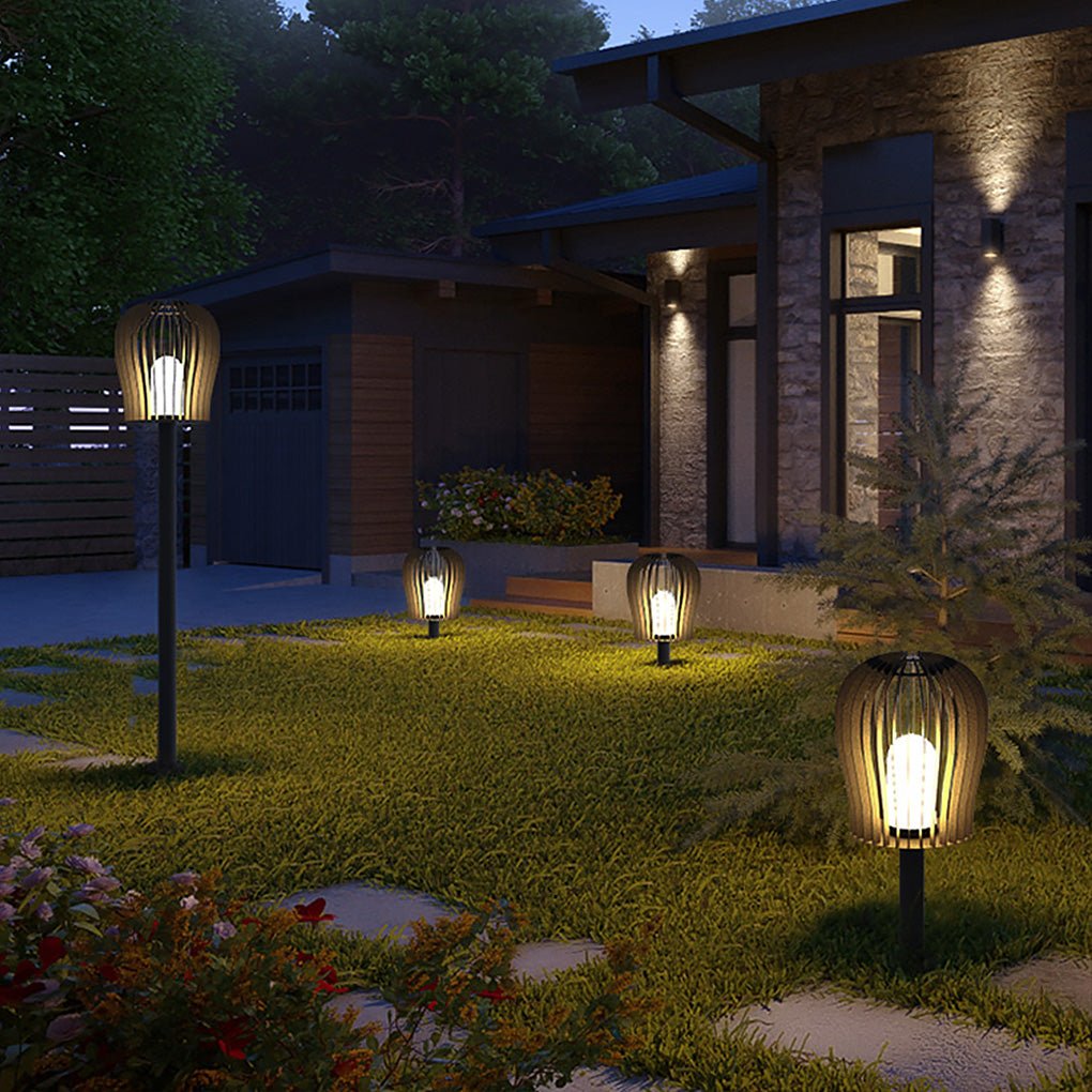 Modern LED Outdoor Landscape Post Light IP54 Waterproof Stainless Steel Garden Pathway Lamp