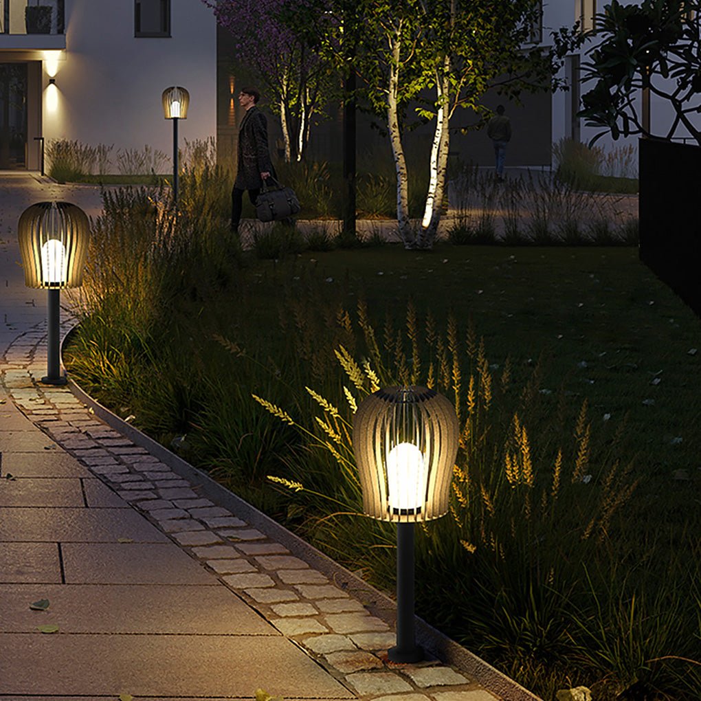 Modern LED Outdoor Landscape Post Light IP54 Waterproof Stainless Steel Garden Pathway Lamp