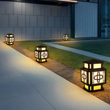 Modern LED Outdoor Post Light Waterproof Black Stainless Steel Pillar Lamp for Garden and Deck