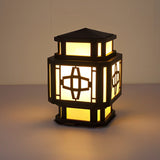 Modern LED Outdoor Post Light Waterproof Black Stainless Steel Pillar Lamp for Garden and Deck