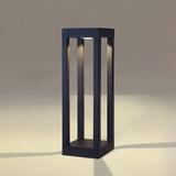 Modern LED Outdoor Post Light Waterproof Path Lamp for Garden Patio Landscape Lighting in Black