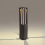 Modern LED Outdoor Post Light Waterproof Path Lamp for Garden Patio Landscape Lighting in Black