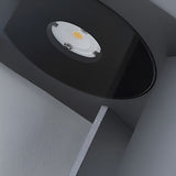 Modern LED Outdoor Post Light Waterproof Path Lamp for Garden Patio Landscape Lighting in Black