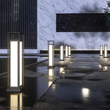 Modern LED Outdoor Post Lights Waterproof Stainless Steel Garden Pathway Deck Lighting Landscape Pillar Lamps