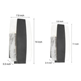 Modern LED Outdoor Sconce with Handmade Bubble Glass and Waterproof Black Finish
