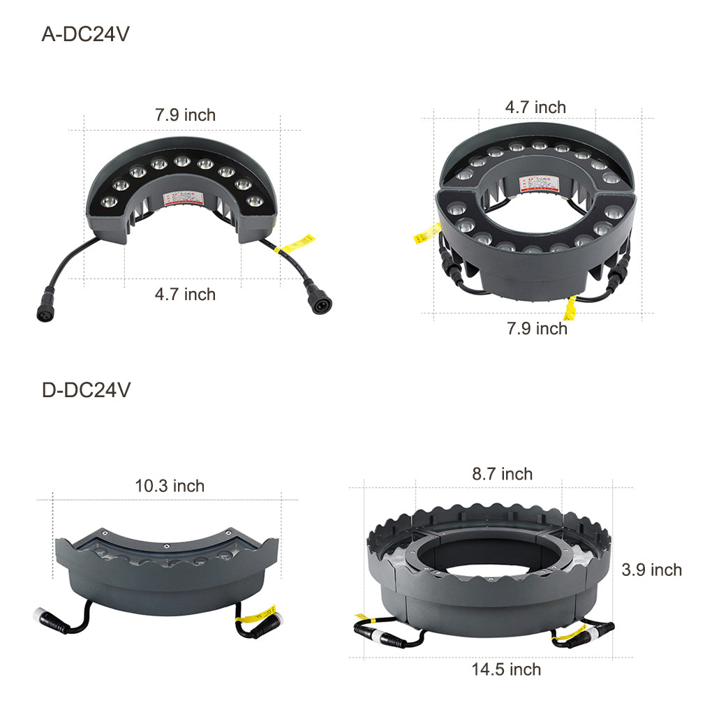 Modern LED Outdoor Tree Spotlights Upward Landscape Garden Decoration Waterproof IP65 Lighting Fixture