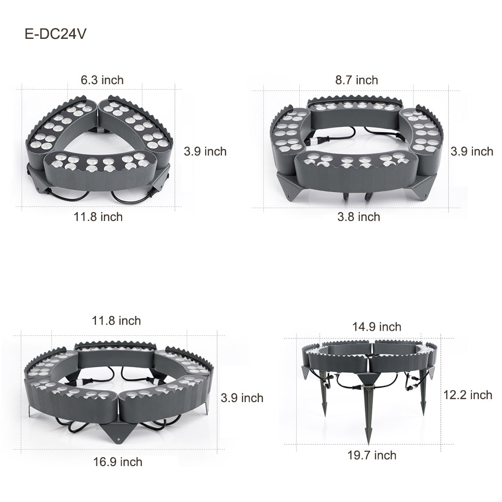 Modern LED Outdoor Tree Spotlights Upward Landscape Garden Decoration Waterproof IP65 Lighting Fixture