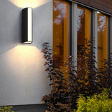 Modern LED Outdoor Up and Down Wall Light Waterproof Exterior Sconce for Patio Porch and Garden